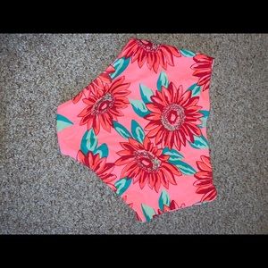 High Waisted Floral Bikini Bottom